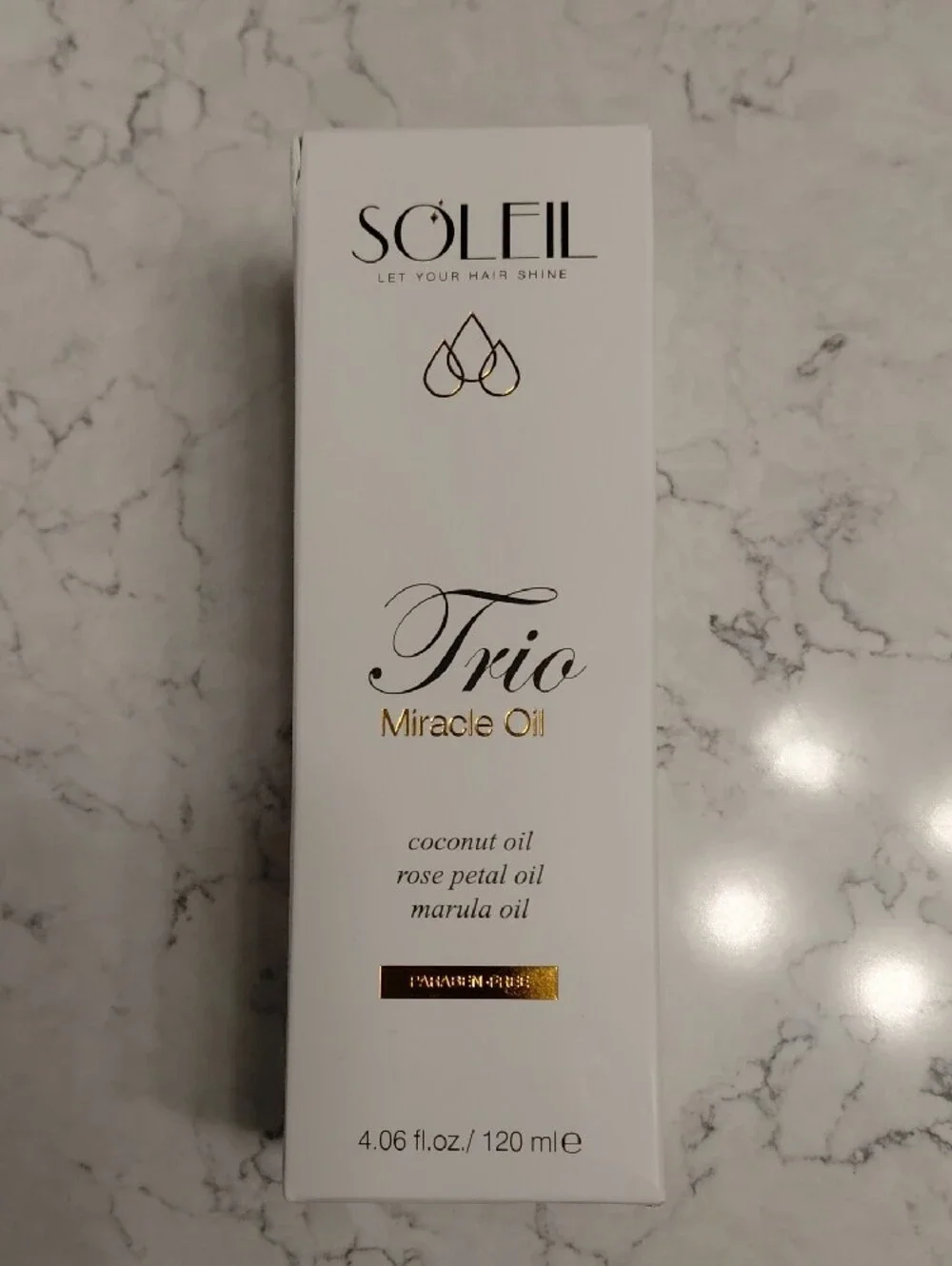 NEW SOLEIL Trio Miracle Oil + SOLEIL The Perfect Oil 24k Argan Healing Oil Combo